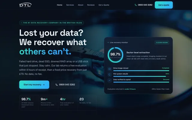 The DTL Data Recovery case study