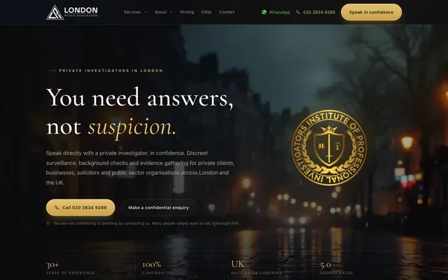 The London Private Investigators case study
