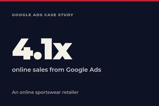 The An online sportswear retailer case study