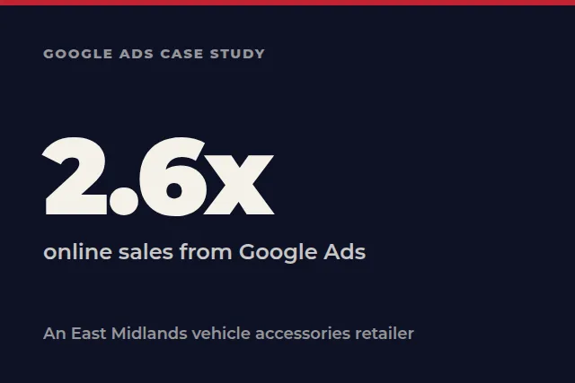 The An East Midlands vehicle accessories retailer case study