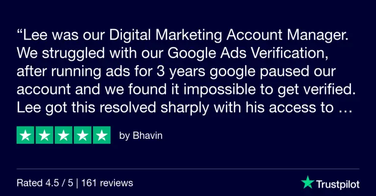 Trustpilot Review - Bhavin