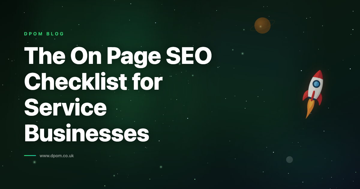 The On Page SEO Checklist for Service Businesses